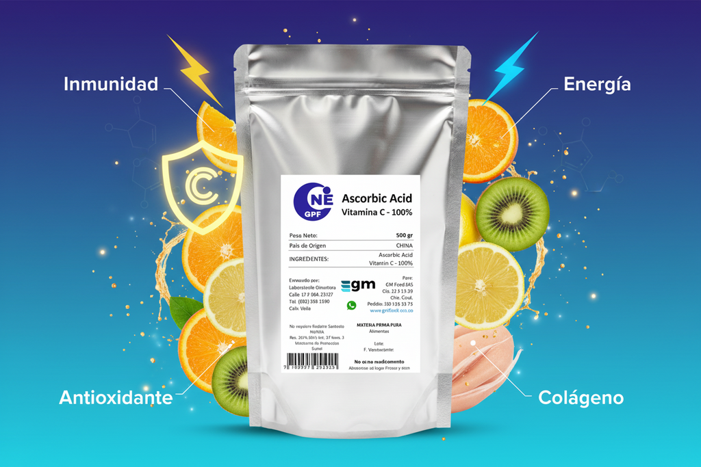 Vitamina C en Polvo USP 99.9% x 500 gr