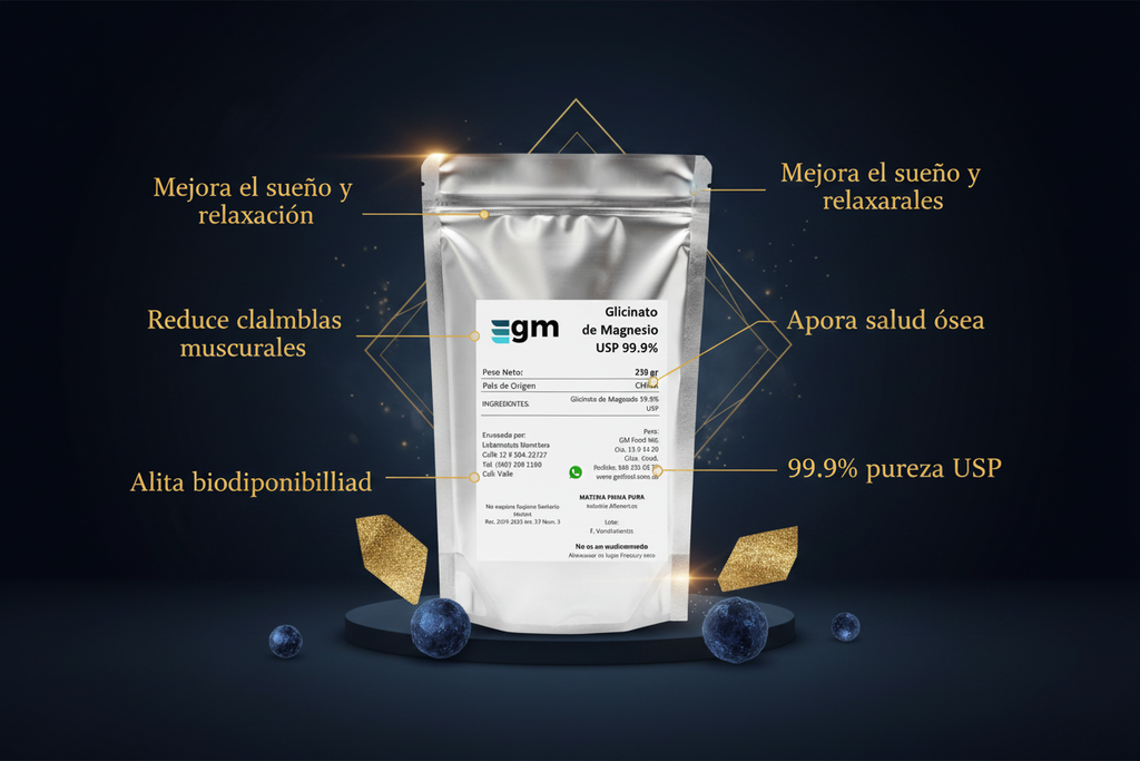 Glicinato de Magnesio - Estilo Dark Luxury
